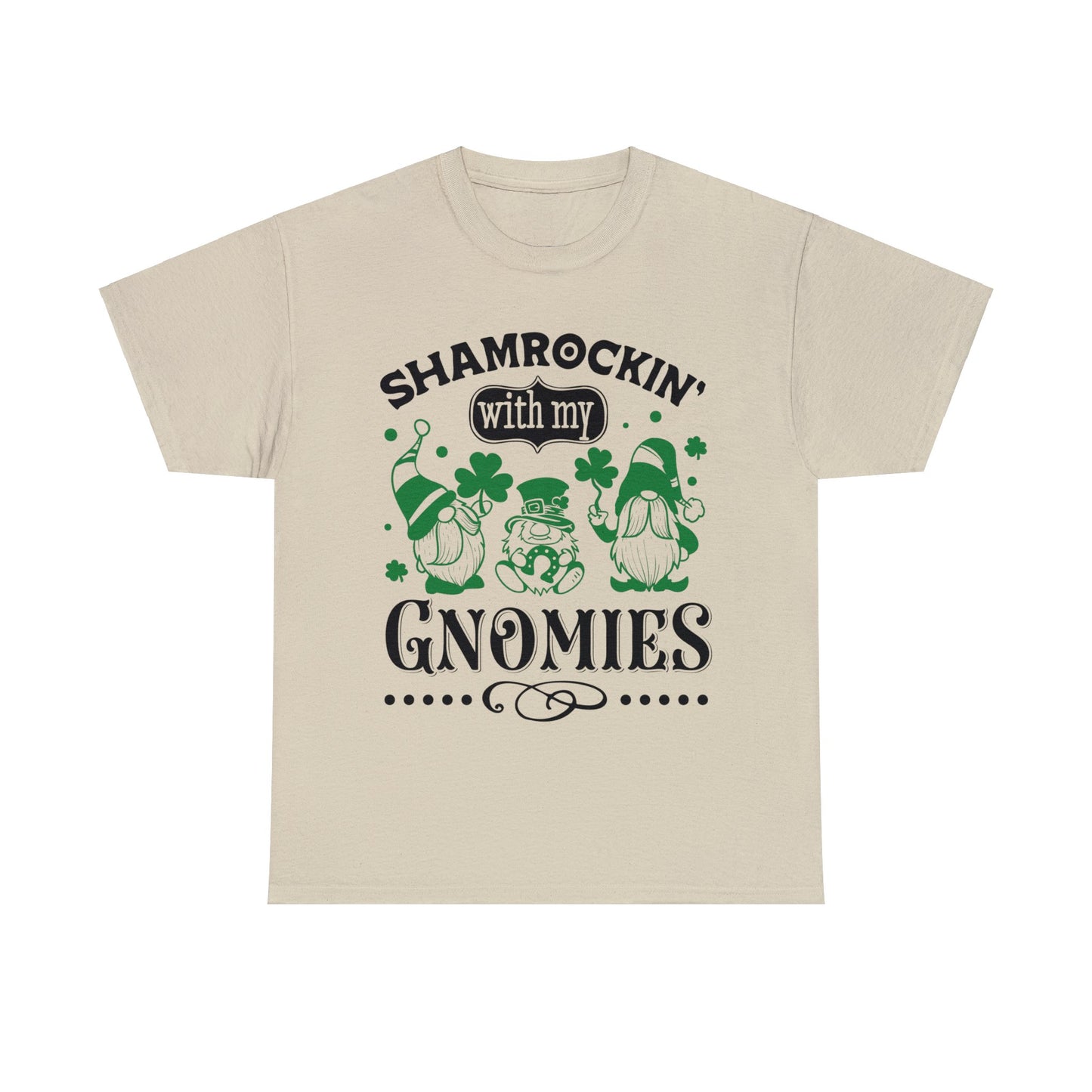 Shamrockin' With My Gnomies - Unisex Heavy Cotton Tee