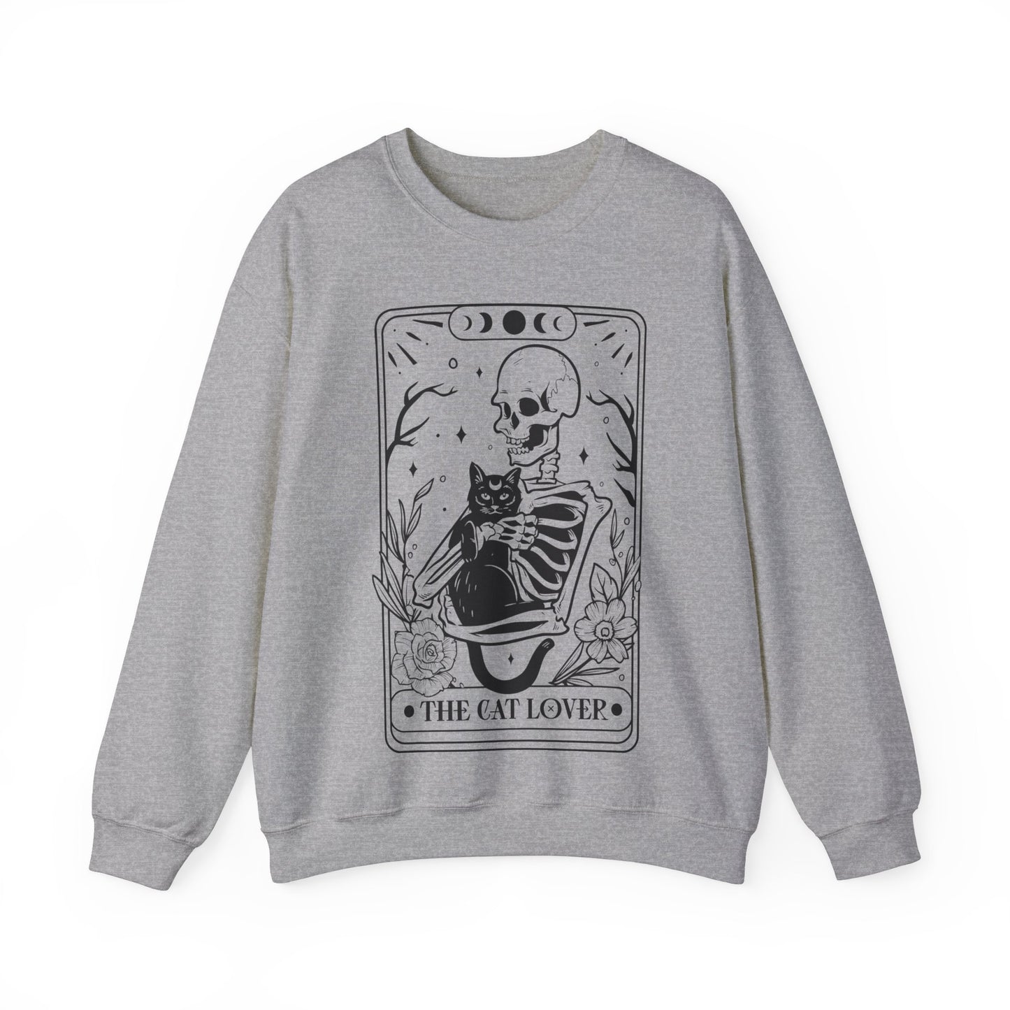 Cat Lover Skeleton - Unisex Heavy Blend™ Crewneck Sweatshirt