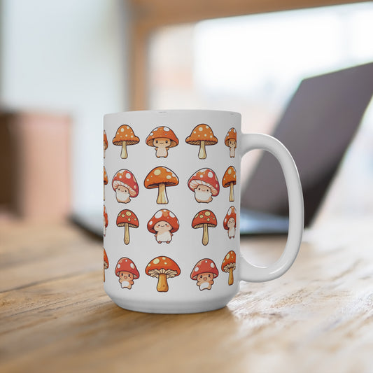 Mushroom Mug 15oz White