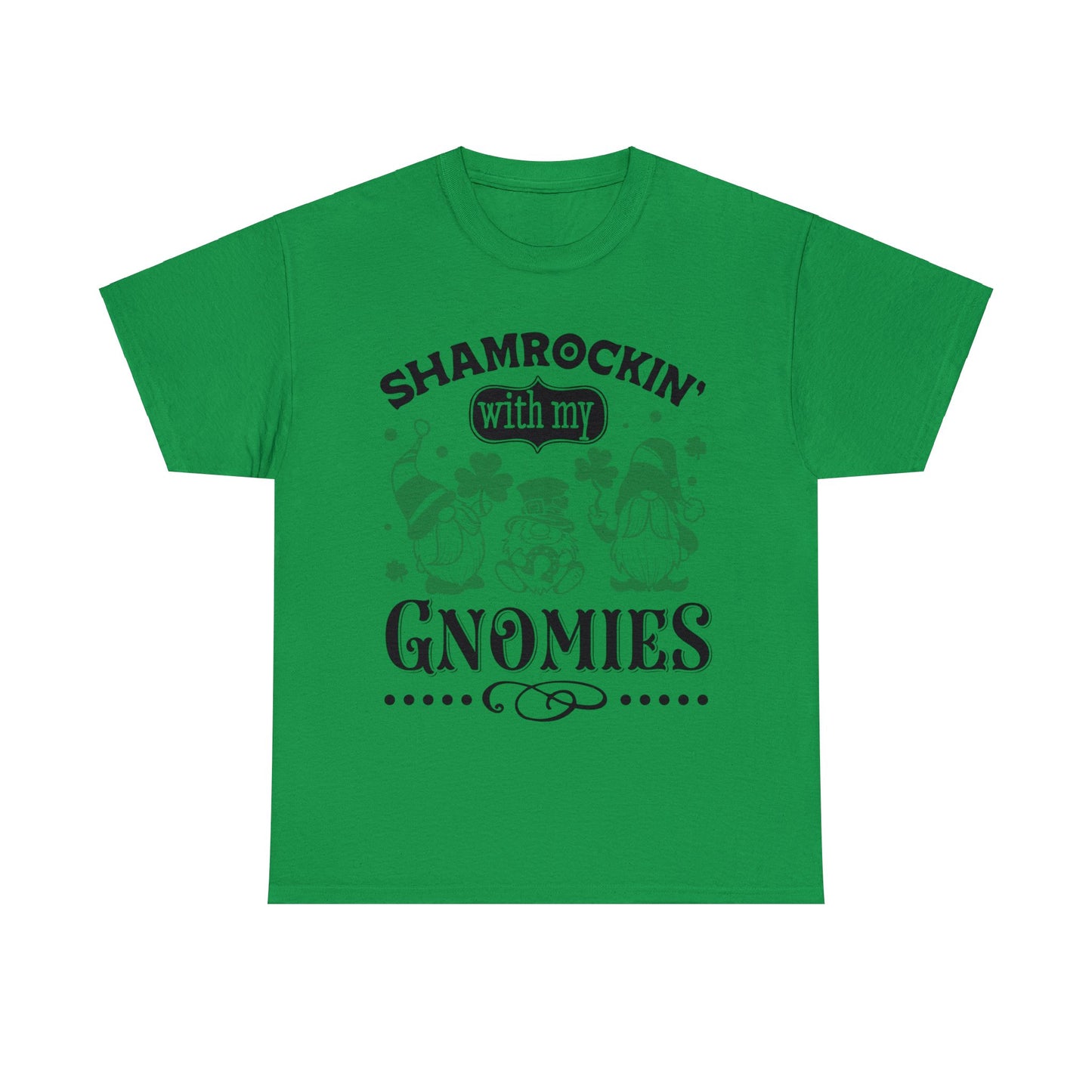 Shamrockin' With My Gnomies - Unisex Heavy Cotton Tee