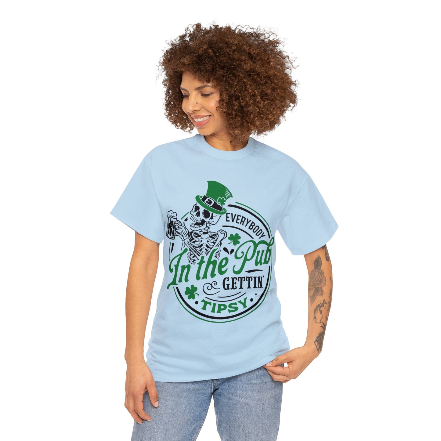 Everybody Gettin' Tipsy- Unisex Heavy Cotton Tee