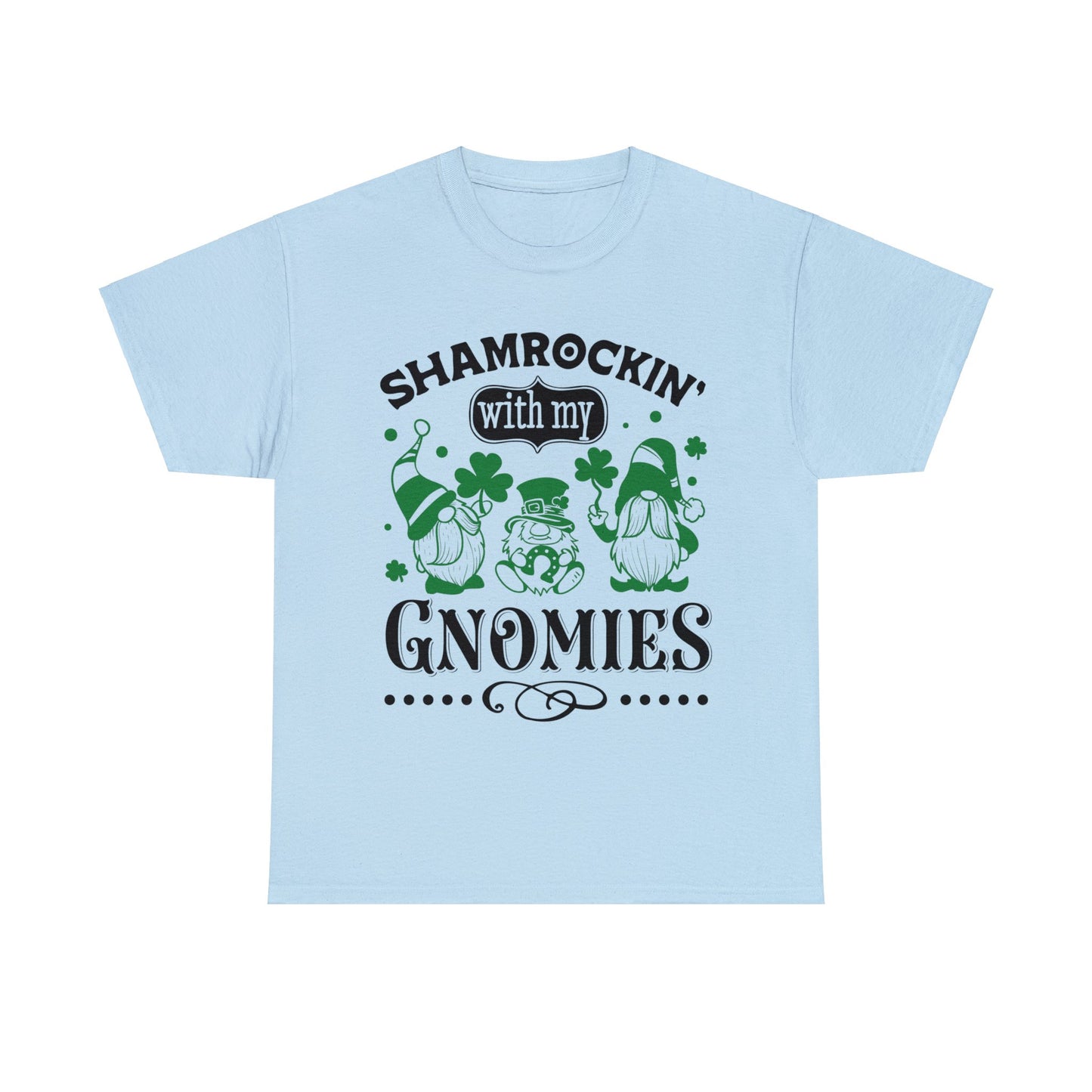 Shamrockin' With My Gnomies - Unisex Heavy Cotton Tee