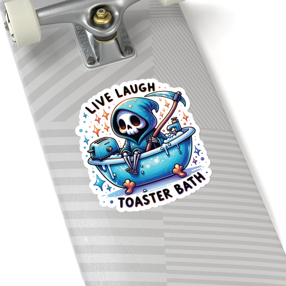 Live Laugh Toaster Bath - Kiss-Cut Stickers