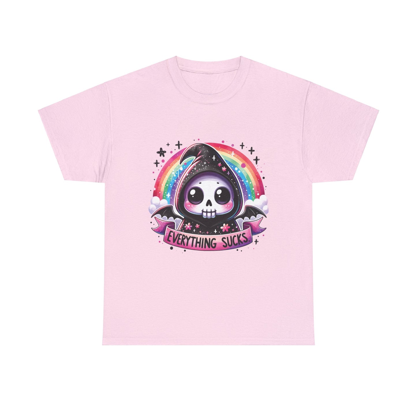 Everything Sucks Grim Reaper - Unisex Heavy Cotton Tee