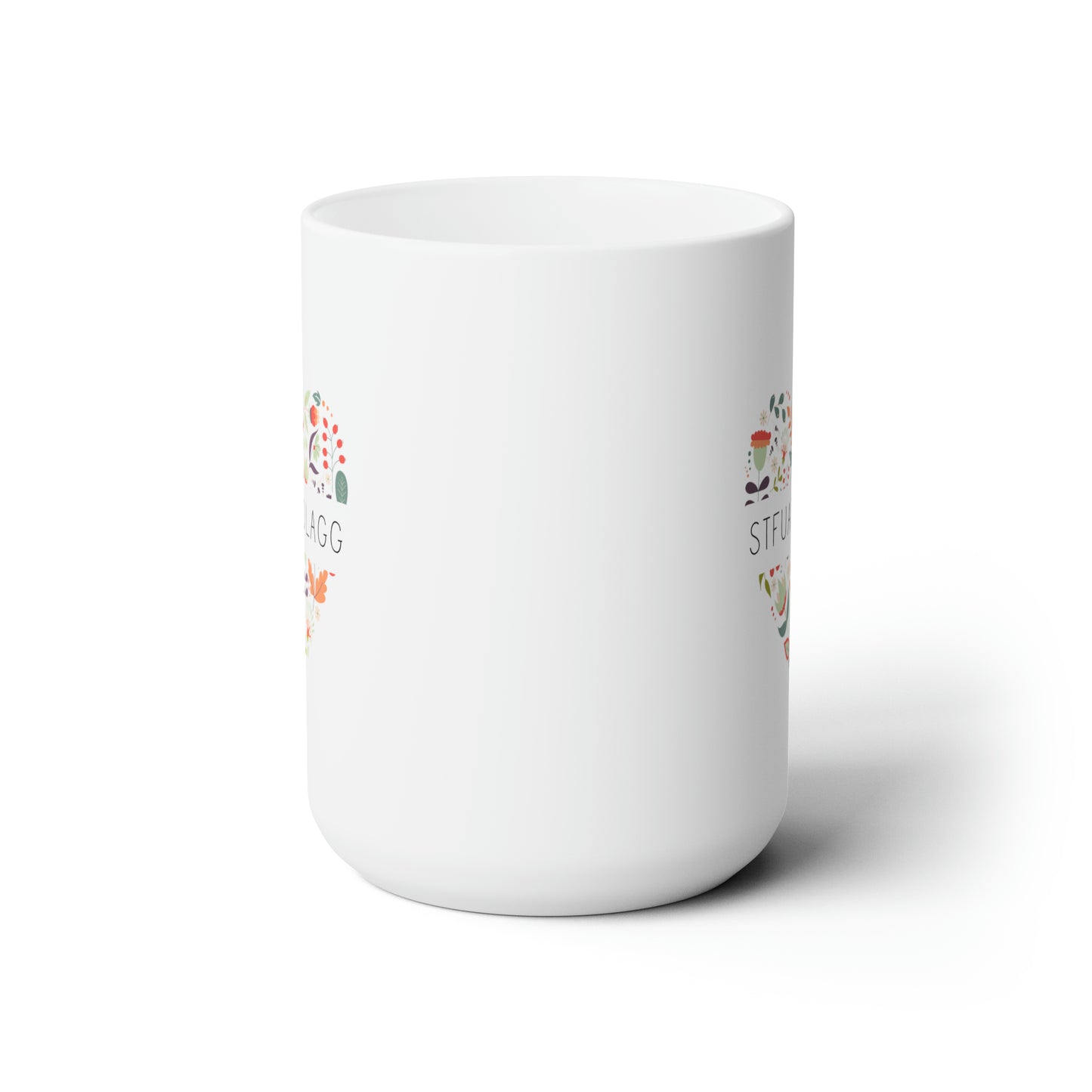 STFUATTDLAGG Flower Heart Ceramic Mug 15oz