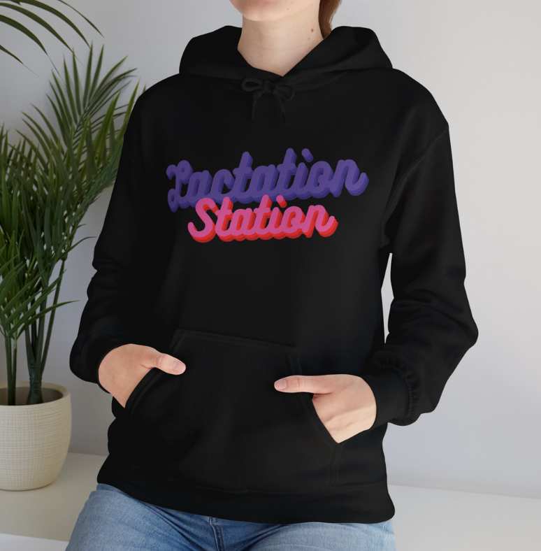 Lactation Station - Unisex Heavy Blend™ Hooded Sweatshirt