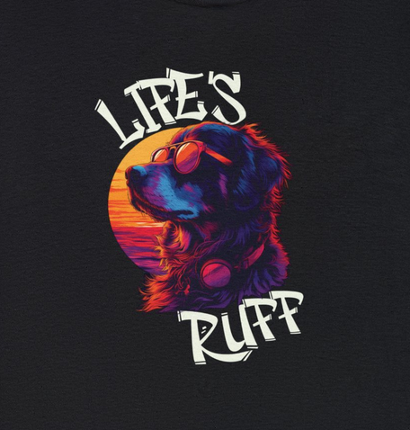 Cool Doggo Life's Ruff - Unisex Heavy Cotton Tee